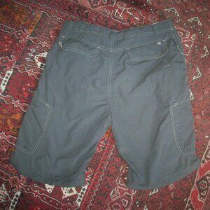 REI Shorts Hiking Outdoor Cargo Nylon Gray Adjustable Waist 30" - Boys XL 16/18